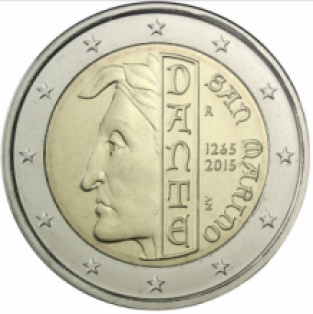 2 EURO 2015 Dante Alighieri UNC San Marino